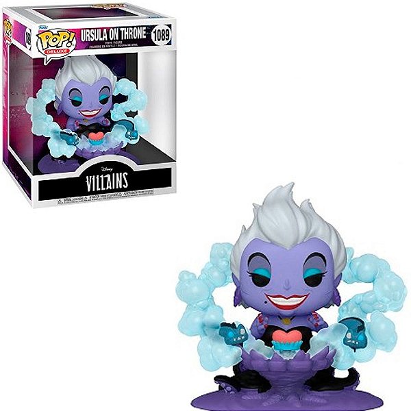 Funko Pop Disney Villains Ursula - On Throne #1089 Vinil 9,5 cm Oficial Funko
