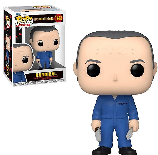 Funko Pop Silence Of The - Lambs Hannibal #1248 Vinil 9,5 cm Oficial Funko