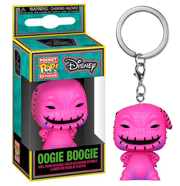 Funko Pop Keychain Disney Blacklight Nbc - Oogie Boogie #63967 Vinil 9,5 cm Oficial Funko
