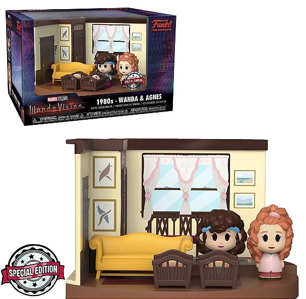 Funko Pop Marvel Wanda Vision Mini Moments Wanda & - Agnes 2Pack #60959 Vinil 9,5 cm Oficial Funko