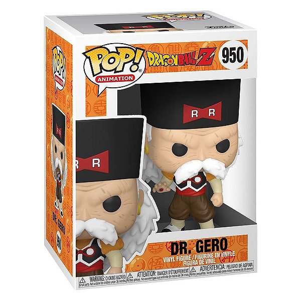 Funko Pop Dragon Ball - Z9 Dr.Gero #950 Vinil 9,5 cm Oficial Funko