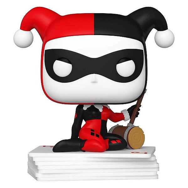 Funko Pop Heroes Harley 30Th Harley - Quinn W/Cards #454 Vinil 9,5 cm Oficial Funko