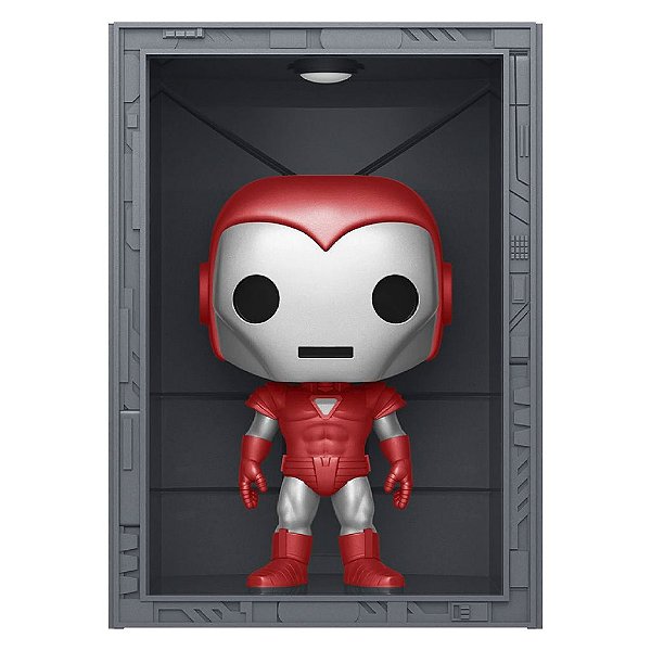 Funko Pop Marvel Iron Man Hall Of Armor - Model 08 #1038 Vinil 9,5 cm Oficial Funko