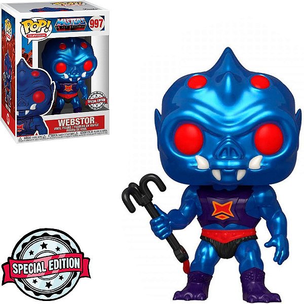 Funko Pop Tv Masters Of The Universe 2 - Webstor Metalic #997 Vinil 9,5 cm Oficial Funko
