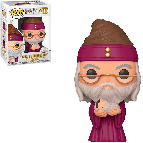 Funko Pop Harry Potter 6 Albus Dumbledore - W/Baby Harry #115 Vinil 9,5 cm Oficial Funko
