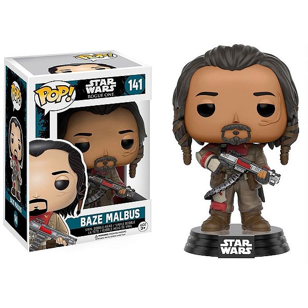Funko Pop Star Wars Rogue - Baze Malbus #141 Vinil 9,5 cm Oficial Funko