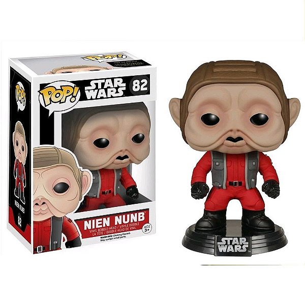 Funko Pop Star Wars - Nien Nunb #82 Vinil 9,5 cm Oficial Funko