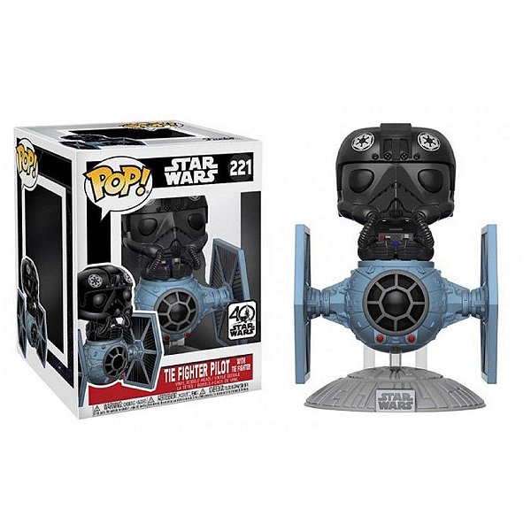 Funko Pop Star Wars Tie - Figter Pilot #221 Vinil 9,5 cm Oficial Funko