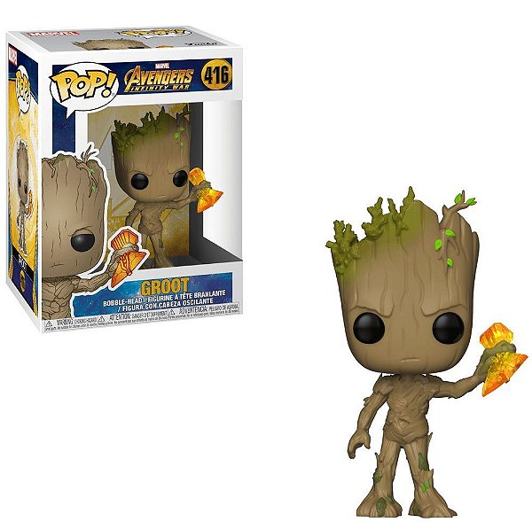 Funko Pop Marvel Infinity War - 2 Groot #416 Vinil 9,5 cm Oficial Funko