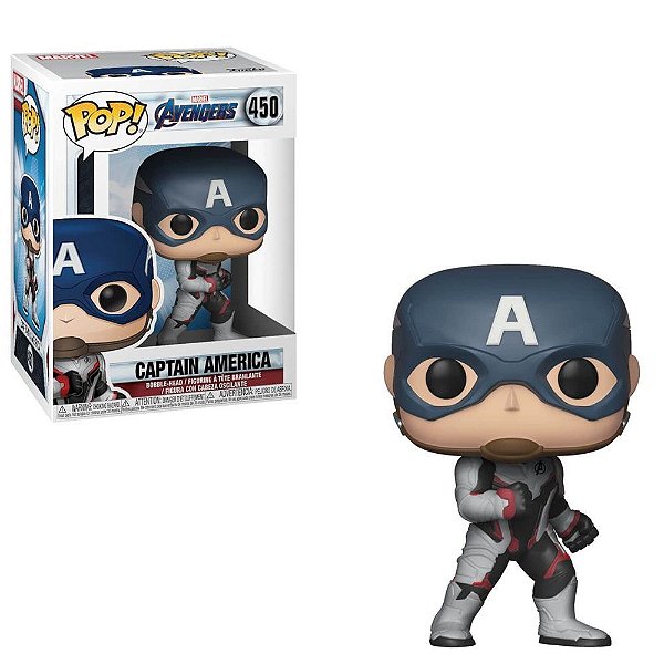 Funko Pop Marvel Avengers Endgame - Captain America #450 Vinil 9,5 cm Oficial Funko