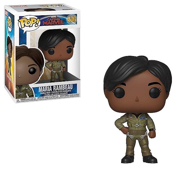 Funko Pop Marvel Captain Marvel - Maria Rambeau #430 Vinil 9,5 cm Oficial Funko