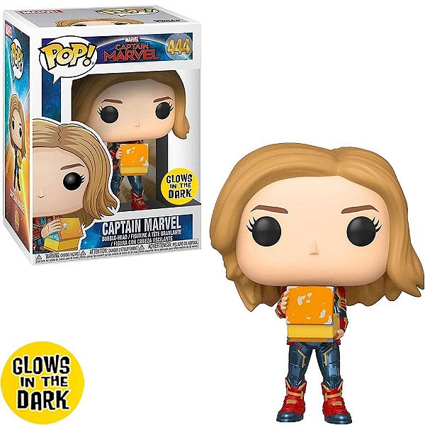 Funko Pop Marvel Captain Marvel - Captain Marvel #444 Vinil 9,5 cm Oficial Funko