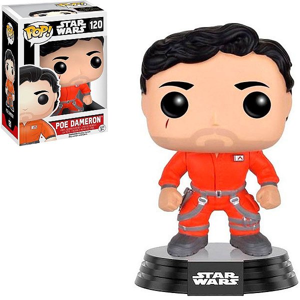 Funko Pop Star Wars Poe - Dameron Jumpsuit #120 Vinil 9,5 cm Oficial Funko