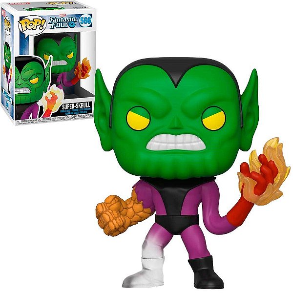 Funko Pop Marvel Fantastic Four - 4 Super-Skrull #566 Vinil 9,5 cm Oficial Funko