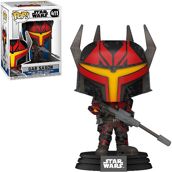 Funko Pop Star Wars Clone Wars 2 - Gar Saxon #411 Vinil 9,5 cm Oficial Funko