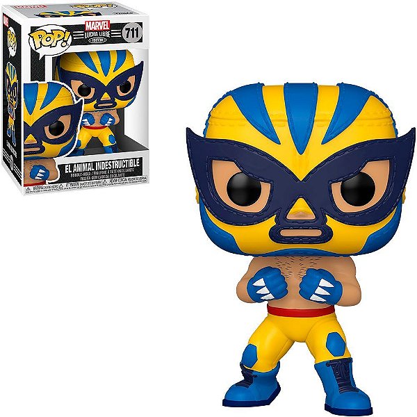 Funko Pop Marvel Lucha Libre El - Animal Indestructible #711 Vinil 9,5 cm Oficial Funko
