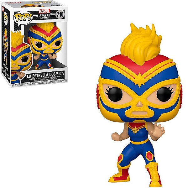Funko Pop Marvel Lucha Libre La - Estrella Cosmica #710 Vinil 9,5 cm Oficial Funko