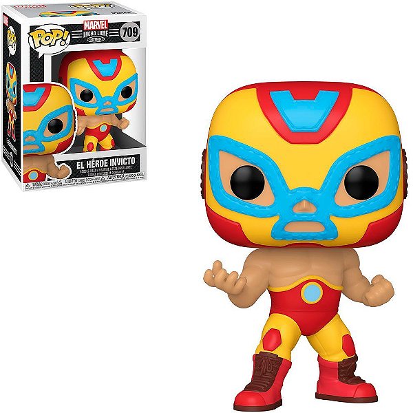 Funko Pop Marvel Lucha Libre El - Heroe Invicto #709 Vinil 9,5 cm Oficial Funko
