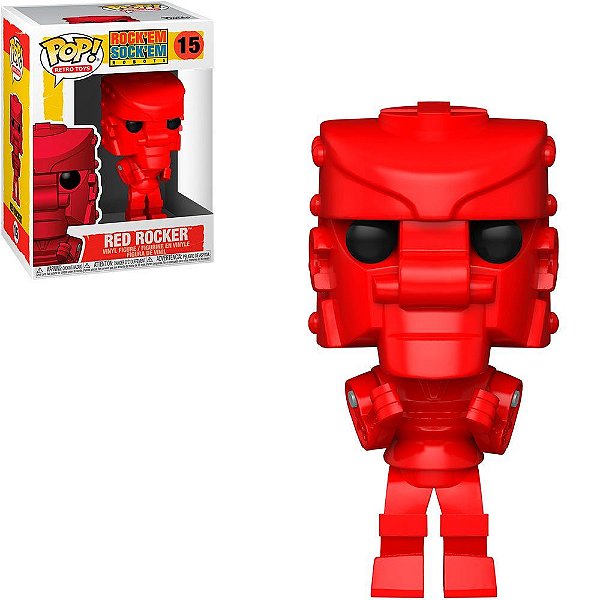 Funko Pop Rock Em Sock - Red Rocker #15 Vinil 9,5 cm Oficial Funko