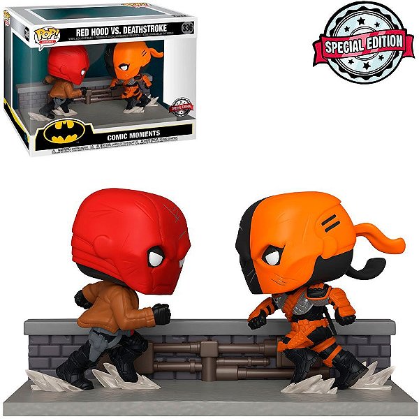 Funko Pop Heroes Comic Red - Hood Vs.Deathstroke #336 Vinil 9,5 cm Oficial Funko