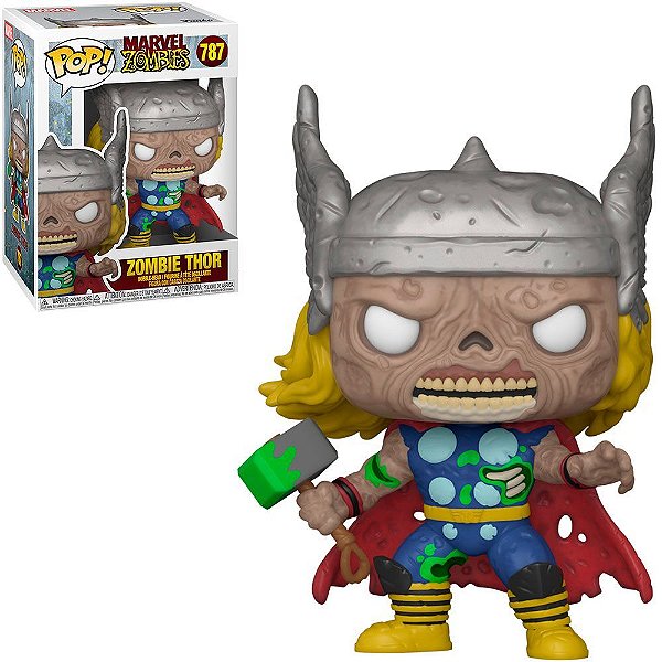 Funko Pop Marvel - Zombies Thor #787 Vinil 9,5 cm Oficial Funko