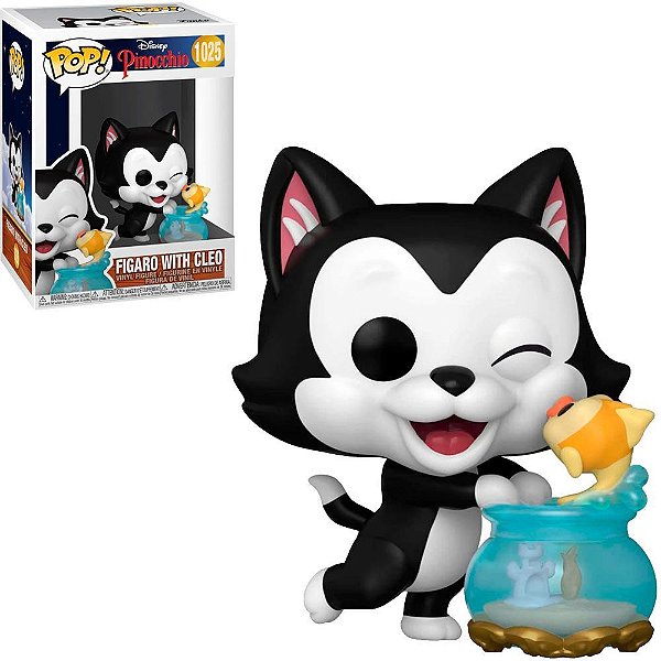 Funko Pop Disney Pinocchio Figaro - With Cleo #1025 Vinil 9,5 cm Oficial Funko