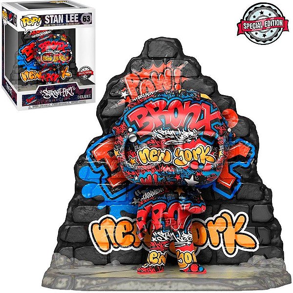Funko Pop Marvel Stan - Lee Graffiti #63 Vinil 9,5 cm Oficial Funko
