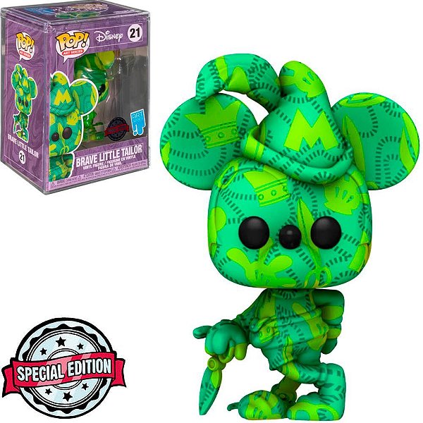 Funko Pop Disney Artist Mickey Brave - Little Tailor #21 Vinil 9,5 cm Oficial Funko