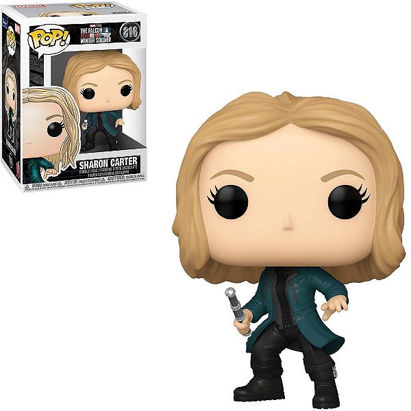 Funko Pop Marvel The Falcon Winter Soldier - Sharon Carter #816 Vinil 9,5 cm Oficial Funko