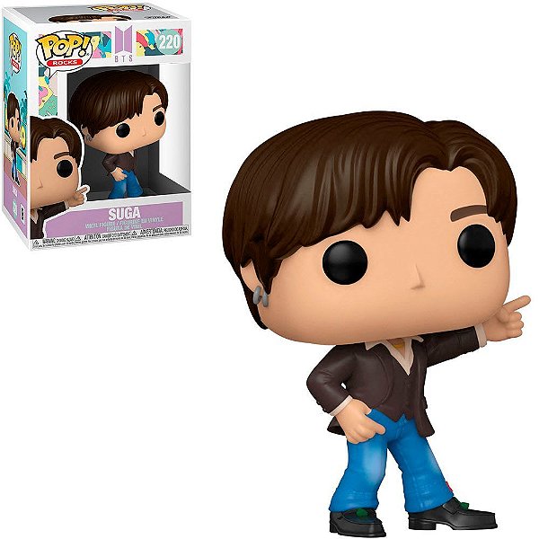 Funko Pop Rocks Bts - Dynamite Suga #220 Vinil 9,5 cm Oficial Funko