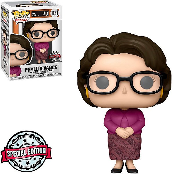 Funko Pop The Office - Phyllis Vance #1131 Vinil 9,5 cm Oficial Funko