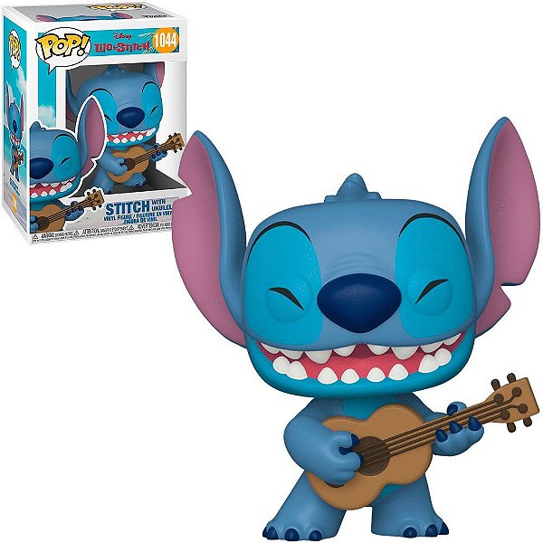 Funko Pop Disney Lilo - Stitch-Stitch W/Ukulele #1044 Vinil 9,5 cm Oficial Funko