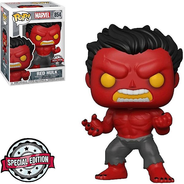 Funko Pop Marvel - Hulk Red #854 Vinil 9,5 cm Oficial Funko