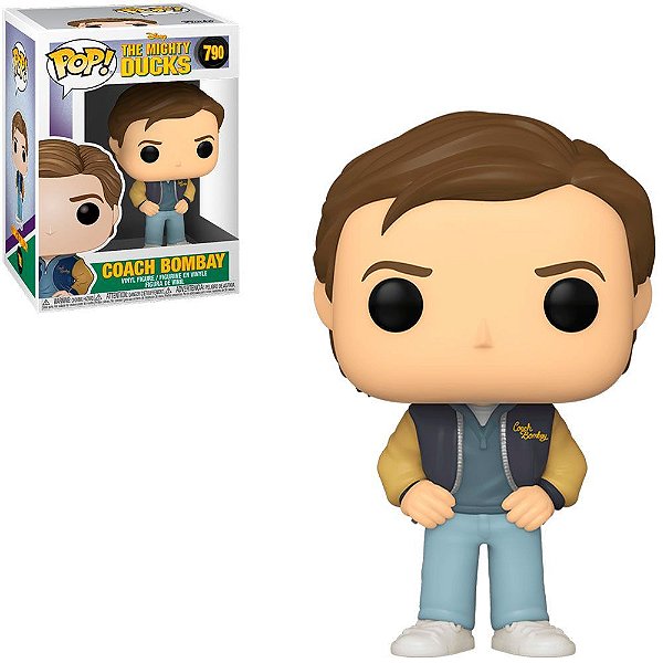 Funko Pop Disney The Mighty Ducks - Coach Bombay #790 Vinil 9,5 cm Oficial Funko
