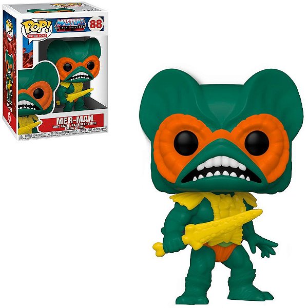 Funko Pop Tv Masters Of The - Uni.Retro Mer-Man #88 Vinil 9,5 cm Oficial Funko