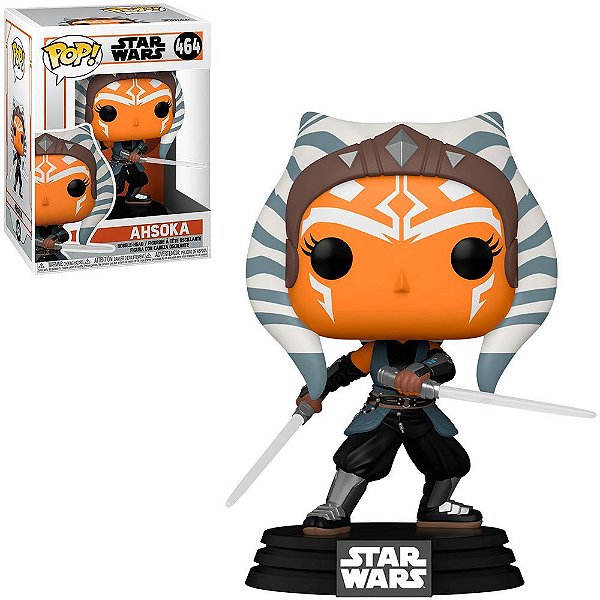 Funko Pop Star Wars Mandalorian - Ahsoka W/Sabers #464 Vinil 9,5 cm Oficial Funko