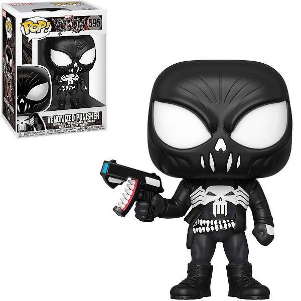 Funko Pop Marvel Venom - Venomized Punisher #595 Vinil 9,5 cm Oficial Funko