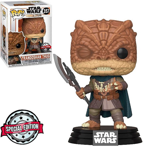 Funko Pop Star Wars Mandalorian - Trandoshan Thug #357 Vinil 9,5 cm Oficial Funko