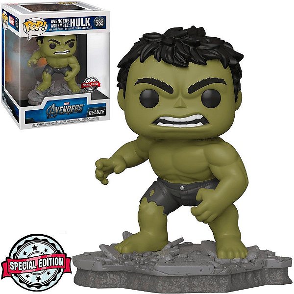 Funko Pop Marvel - Avengers Hulk #585 Vinil 9,5 cm Oficial Funko