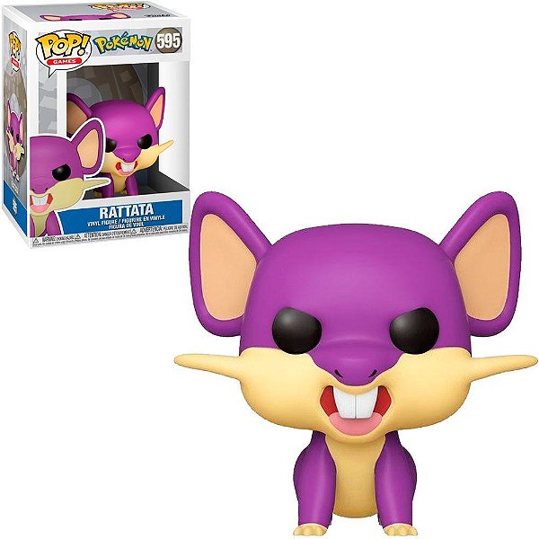 Funko Pop Pokemon - Rattata (Temporada 3) #595 Vinil 9,5 cm Oficial Funko