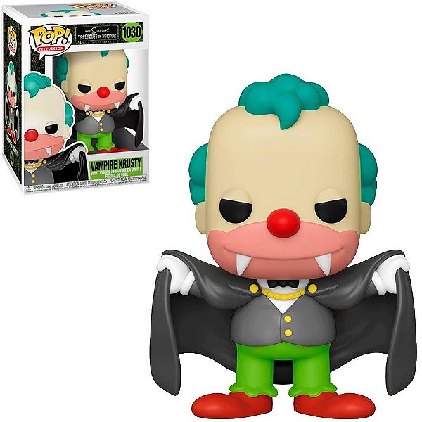 Funko Pop The Simpsons Tree House Of Horror - Vampire Krusty #1030 Vinil 9,5 cm Oficial Funko