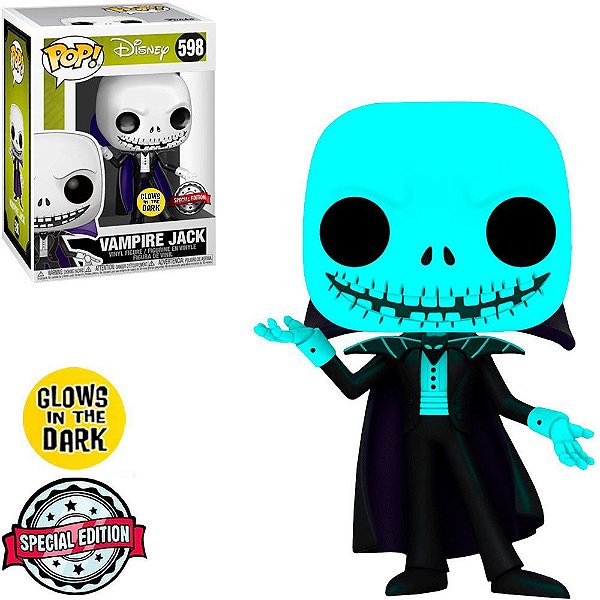 Funko Pop Disney Nbc Vampire - Jack Glows (Temporada 6) #598 Vinil 9,5 cm Oficial Funko
