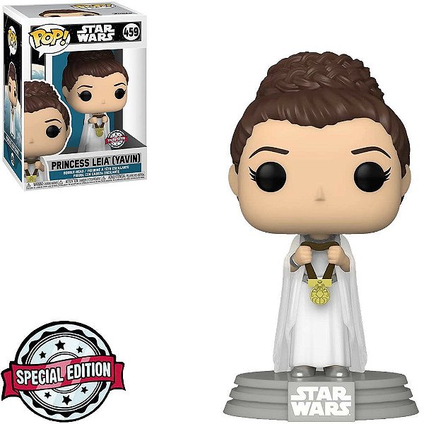 Funko Pop Star Wars Across The Galaxy - Princess Leia #459 Vinil 9,5 cm Oficial Funko