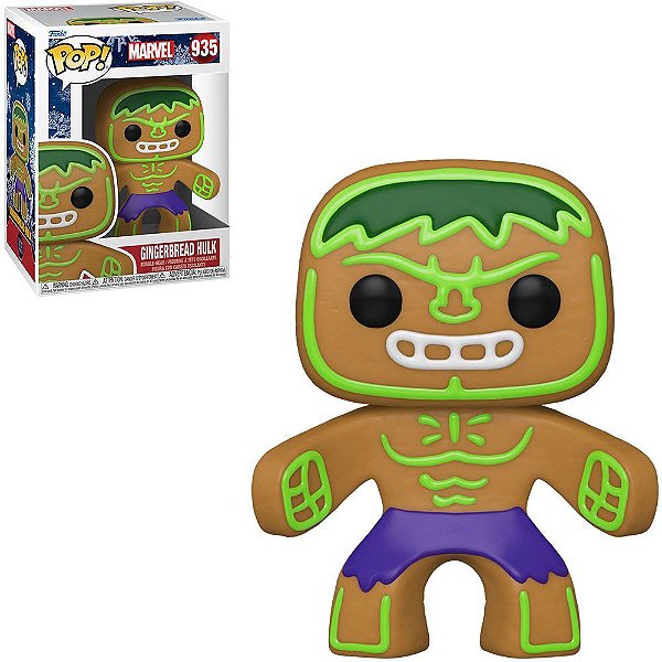 Funko Pop Marvel - Holiday Hulk #935 Vinil 9,5 cm Oficial Funko