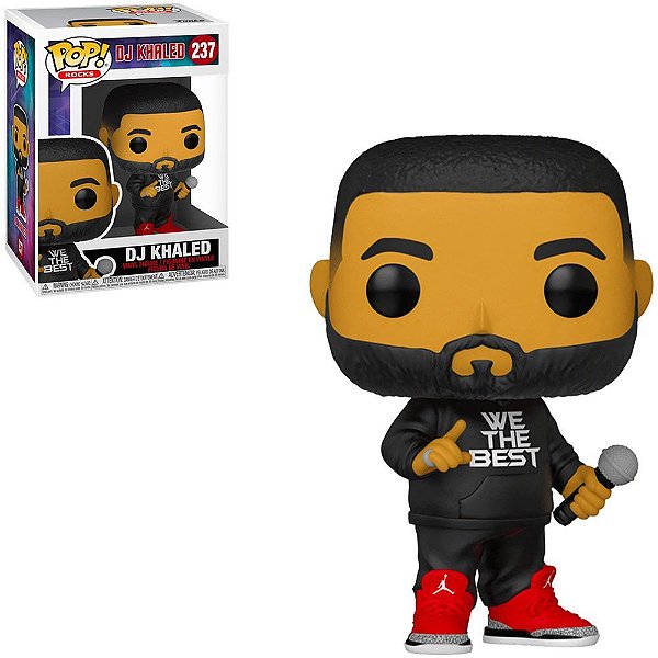 Funko Pop Rocks Dj Khaled - Dj Khaled #237 Vinil 9,5 cm Oficial Funko
