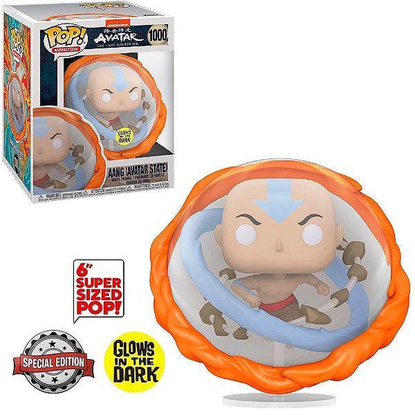 Funko Pop Avatar Aang Aang - Avatar Glow #1000 Vinil 9,5 cm Oficial Funko
