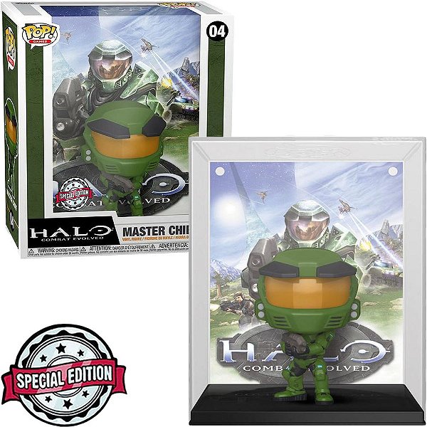 Funko Pop Halo Cover - Master Chief #54560 Vinil 9,5 cm Oficial Funko