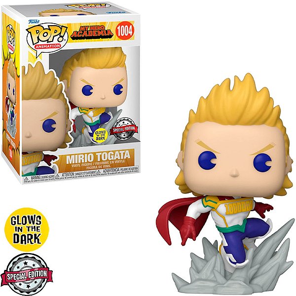 Funko Pop My Hero Academia Mirio - Togata Glow #1004 Vinil 9,5 cm Oficial Funko