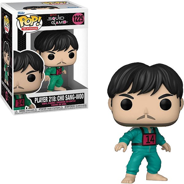 Funko Pop Squid Game Round 6 Player 218 - Cho Sang-Woo #1225 Vinil 9,5 cm Oficial Funko