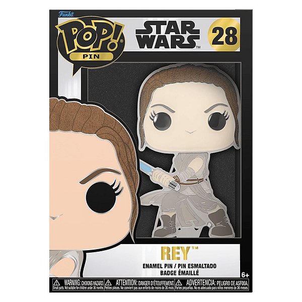 Boneco Funko Pop Pins.star - Wars Rey #43702